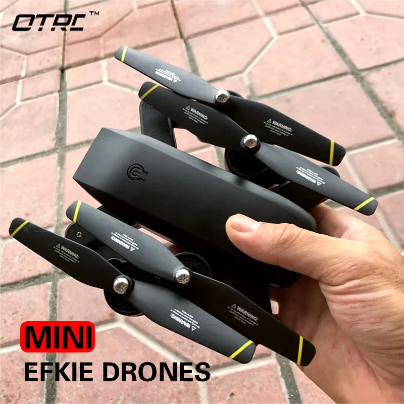 

RC Dron otrc m107 Mini Foldable Selfie Drone with Wifi FPV 0.3MP or 2MP 4K Camera Altitude Hold Quadcopter rc drones hd