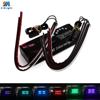 

2Sets 12V RGB 5050 36 SMD 60cm LED Auto Flashing Dynamic Streamer Turn Signal Warning Daytime Wight Waterproof Interior Lights