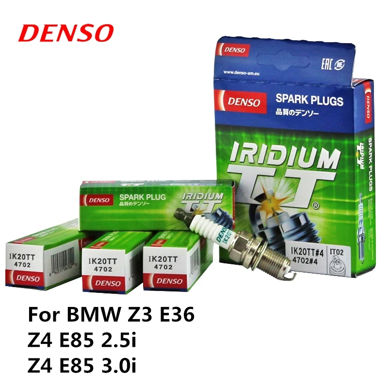 Автомобильная свеча зажигания DENSO для BMW Z3 E36 Z4 E85 2.5i 3.0i Иридий-Платина IK20TT |