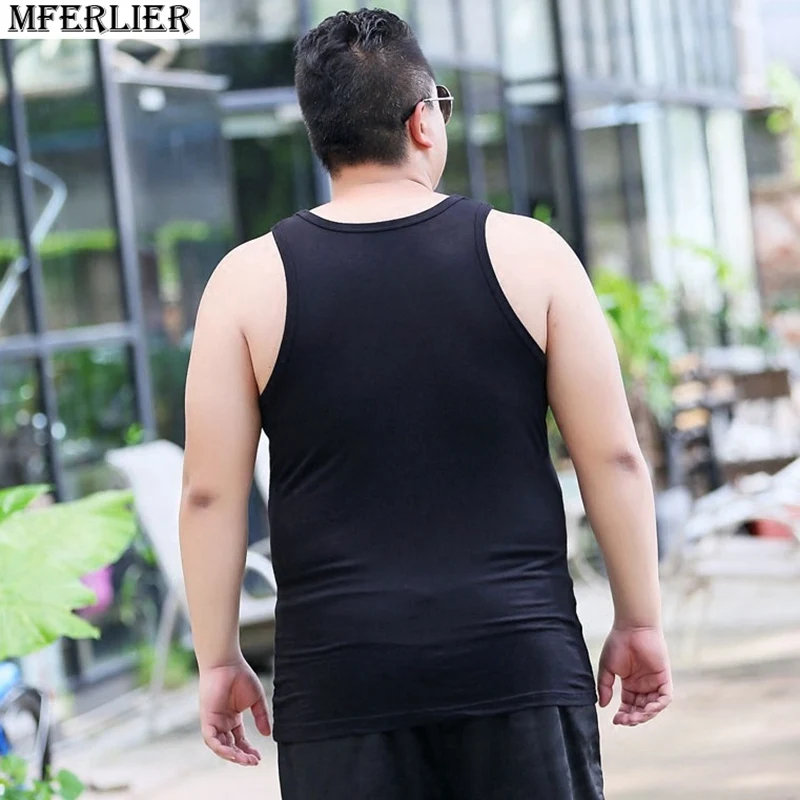 Мужская эластичная майка MFERLIER большие размеры 6XL 7XL 8XL модал 9XL 10XL 2018 кг 48 50 52 лето