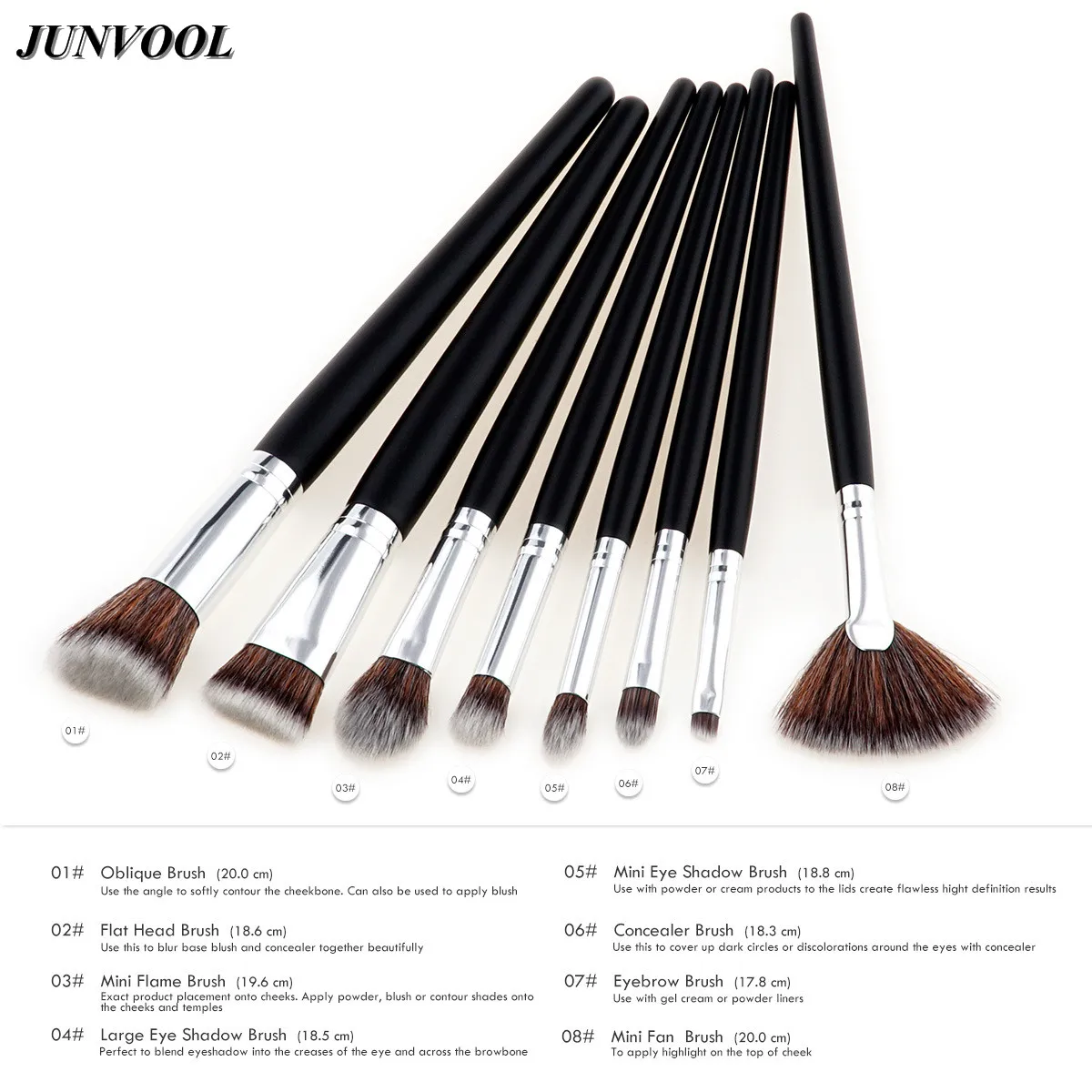 Beauty Cosmetic Fan Brush 8 шт. пудра тональный крем для лица консилер румяна макияжа набор