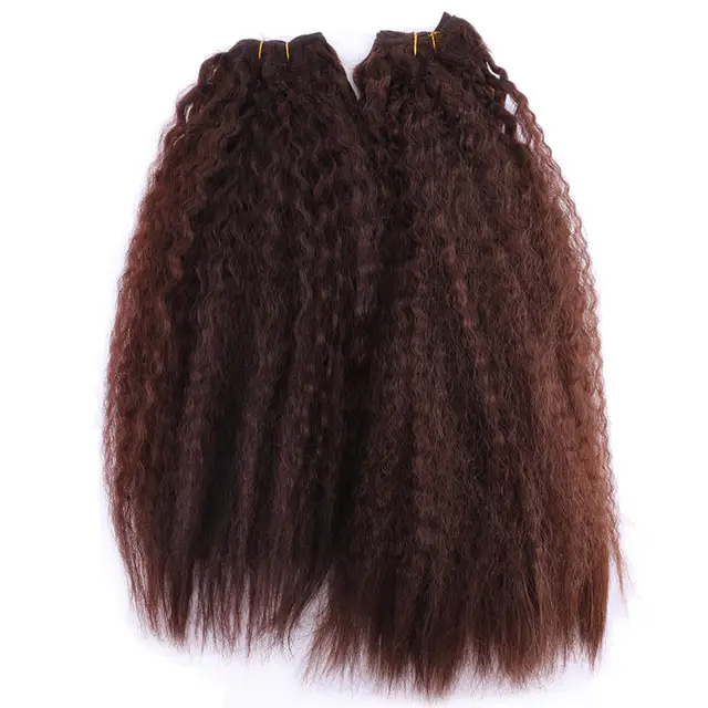 Aliexpress.com : Buy Angie Kinky Straight Synthetic hair Bundles Sewing