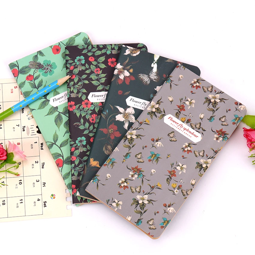 1PC Butterflies Flower Notebook Office Supplies Diary Book DIY Retro The Kraft Paper Blank Memo Pad Sketch Book Notepad 1PC Butterflies Flower Notebook Office Supplies Diary Book DIY Retro The Kraft Paper Blank Memo Pad Sketch Book Notepad