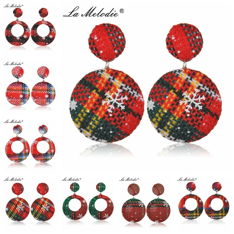 

New Snow Pattern Christmas Earrings For Women Dangles Earrings Xmas Party Wedding Pendant Earrings For Females Christmas Gifts