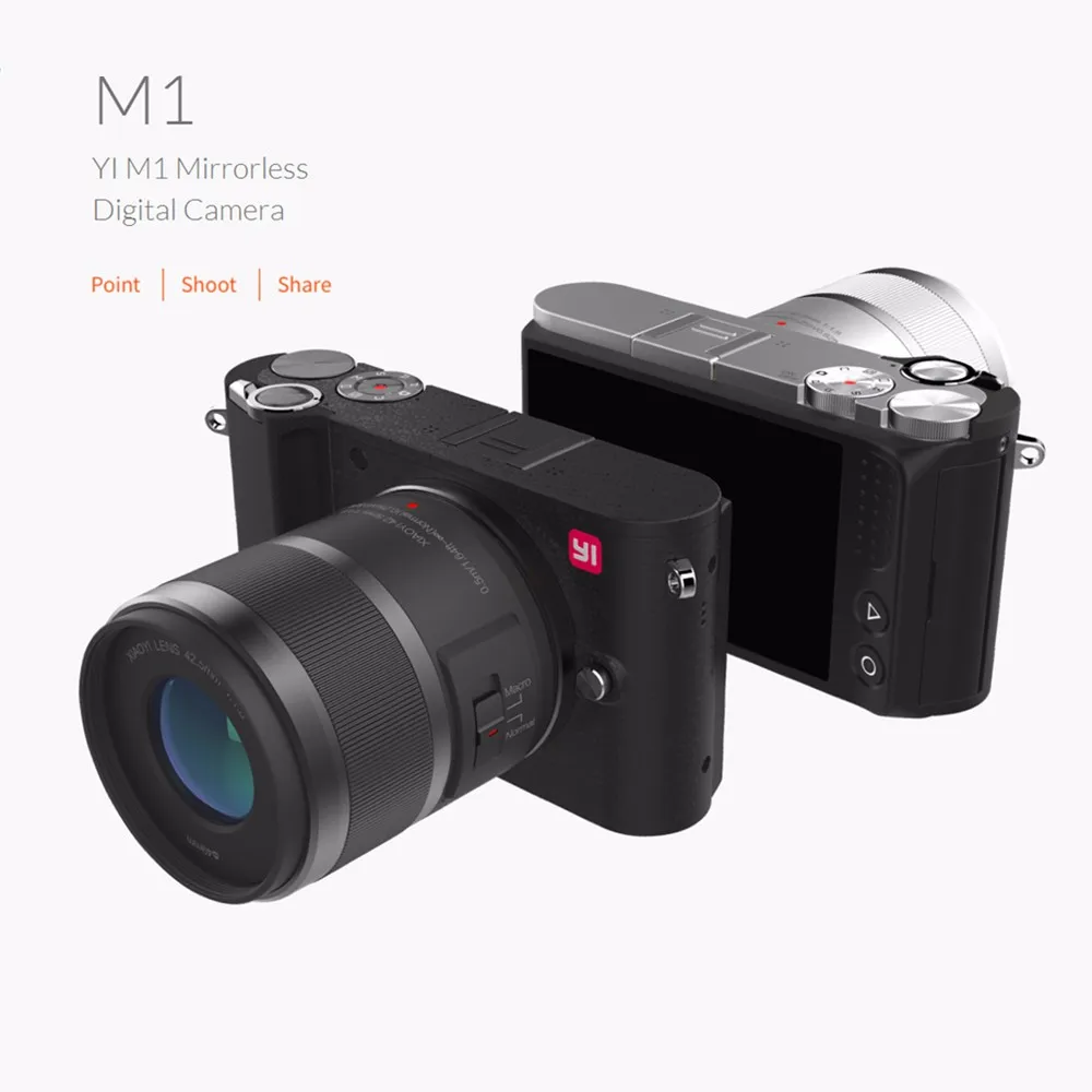 YI M1 Mirrorless Digital Camera With YI 12 40mm F3.5 5.6 Lenscameras