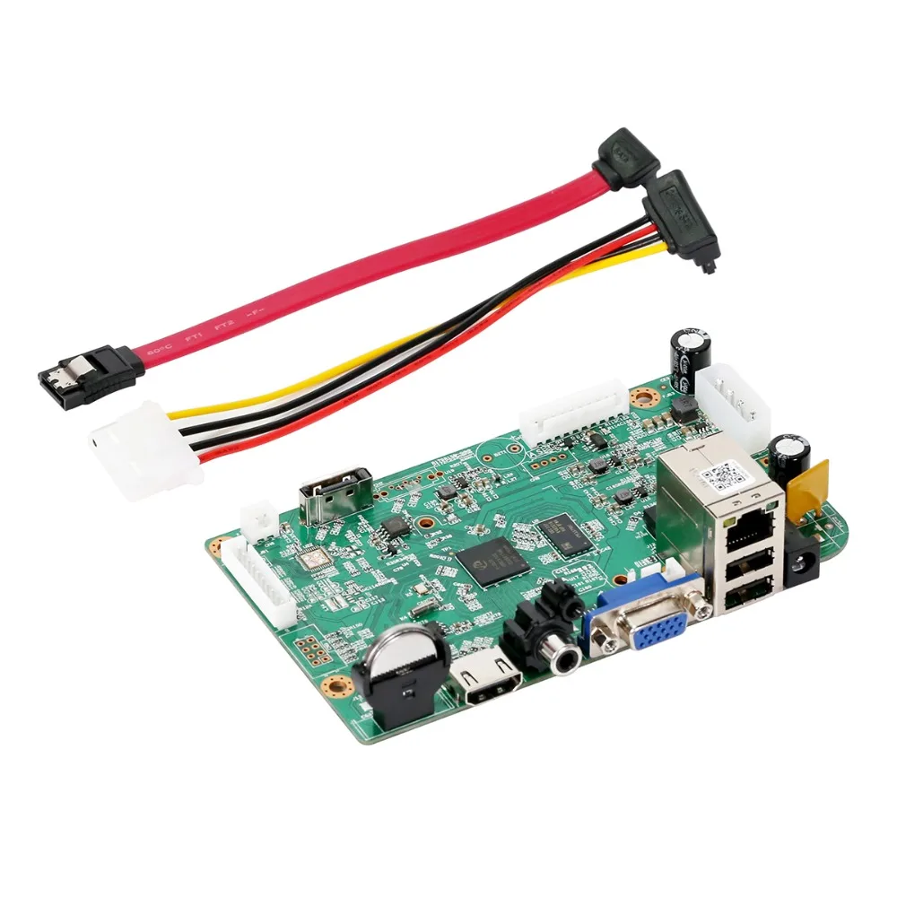 Gadinan CCTV NVR основная плата Hi3536D H.265/H.264 сети видео Регистраторы 8 канальный 4.0MP (4