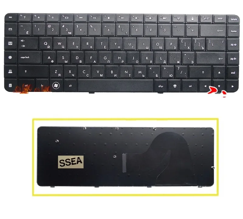 SSEA New laptop Russian keyboard for HP Compaq G56 G62 CQ62 CQ56 CQ56-100 RU Keyboard free shipping | Компьютеры и офис