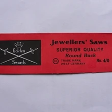 Ювелирные изделия инструменты двойной меч пилы 4/0 пильный диск лук пилы расходные материалы goldsmith инструменты 1 мешок = 144 шт