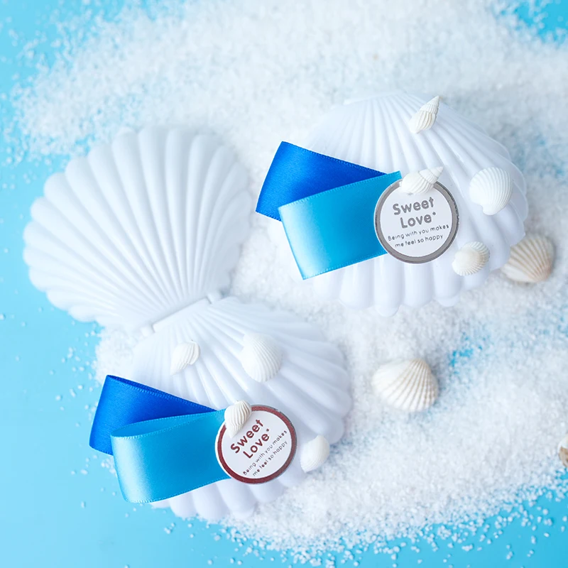 

3pcs/lot Gift box Ocean wedding Shell Conch candy box Festival decoration chocolate favor box packaging boxes Party Supplies