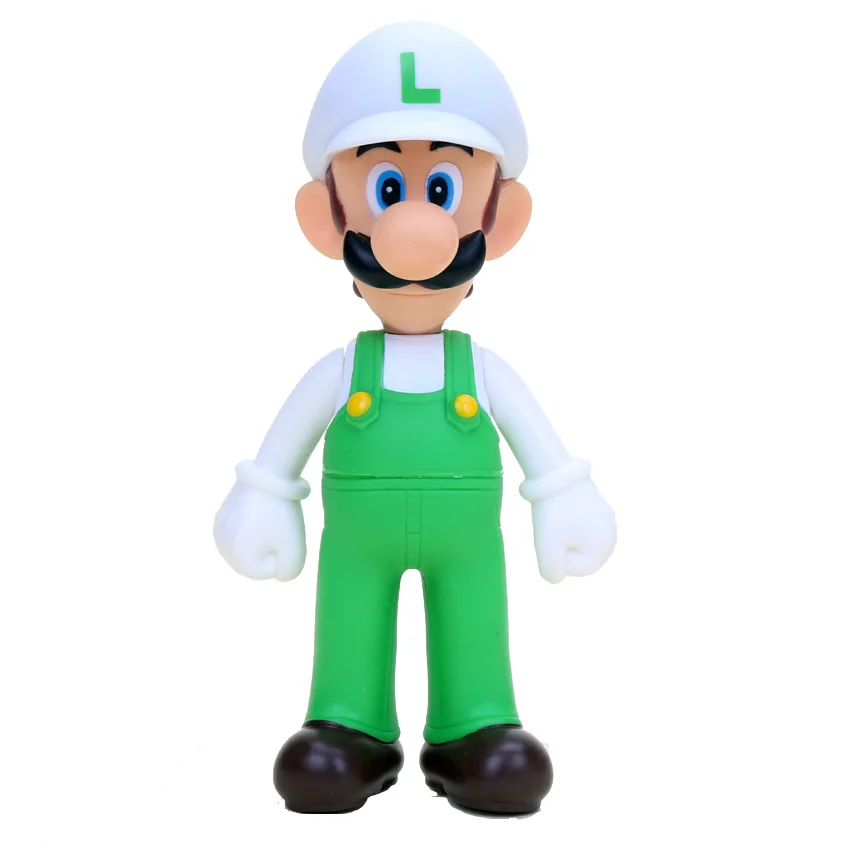12 см Super Mario Bros Марио Йоши Луиджи огненный Mario Maker Bowser Wario Peach ПВХ экшн-Коллекция Модель игрушки куклы