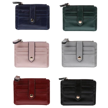 

Sell at a loss! Women Girl Mini ID Credit Card Holder Coin Purse Wallet Pockets Slim Wallet Case Leather Card Cash Coin Holder