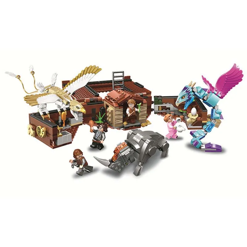 

New Harry Potter Movie Newt's Case of Magical Creatures Building Kit Blocks Toys For Children Compatible With Legoings 75952