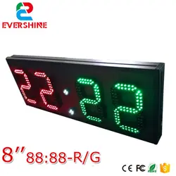 2-цифры Красный модулей и 2-цифра Зеленый модули 8 дюймов формата 88: 88 led-значный светодиодный знак использовать для табло