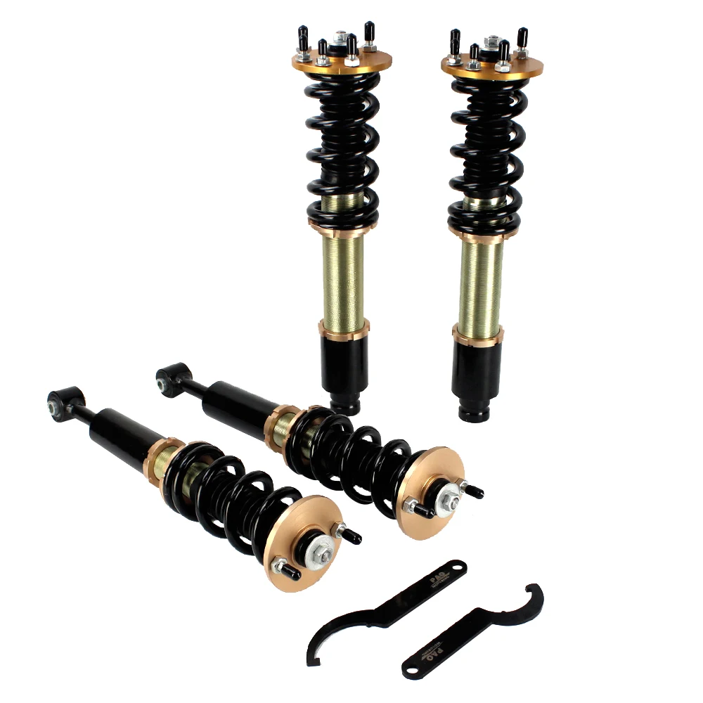

Adjustable Height Full Set Coilover Spring Kit Coil Shocks Damper Suspension Struts For Honda Accord 03-07 For Acura TSX 04-08
