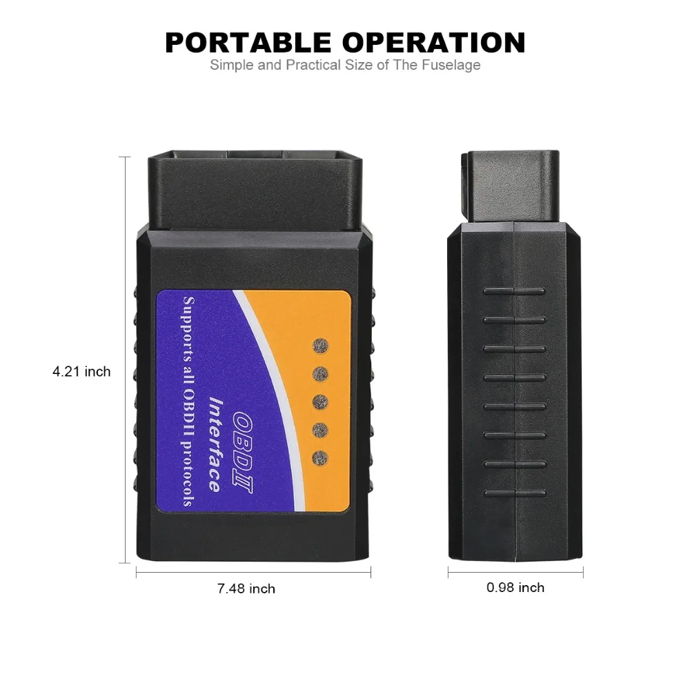 Pic18f25k80 ELM327 V1.5 Wi Fi Bluetooth Obd2 OBD 2 1.5 диагностики авто код сканер как EasyDiag ELM 327|elm327 v1.5|elm327