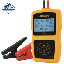 Новый взгляд Оригинал Авто Батарея тестер autool BT360 12 В автомобильные Батарея анализатор Multi-Язык Поддержка 2000 en /cca