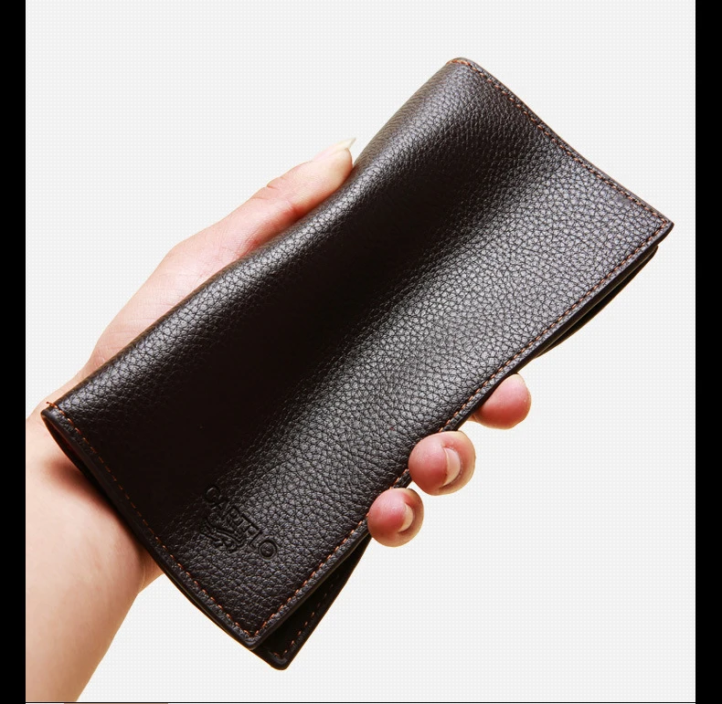 Men's genuine leather wallet 17
