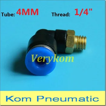 

Wholesale 100pcs/lot PL4-02 Male Elbow Fitting PL 4MM To 1/4" Push in One Touch Air Fitting Joint Connector PL4-02 1/4 inch