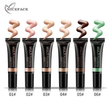 NICEFACE база для макияжа лица Жидкая Основа контроль маслом BB крем Mositurizer Отбеливающее покрытие Маскирующее средство для пор матовое длительное