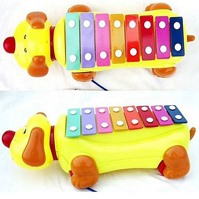 1 шт., обучающий музыкальный инструмент для маленьких детей, игрушка в виде милой собаки, детские игрушки для игры на фортепиано, Игрушки для