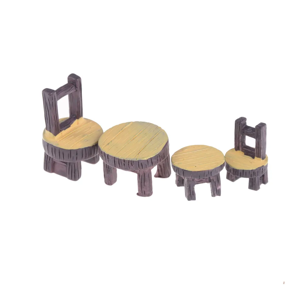 2Pcs/lot Desk Chair DIY Resin Fairy Garden Craft Decoration Miniature Micro Gnome Terrarium Gift Home Decor 1.6*2.1cm