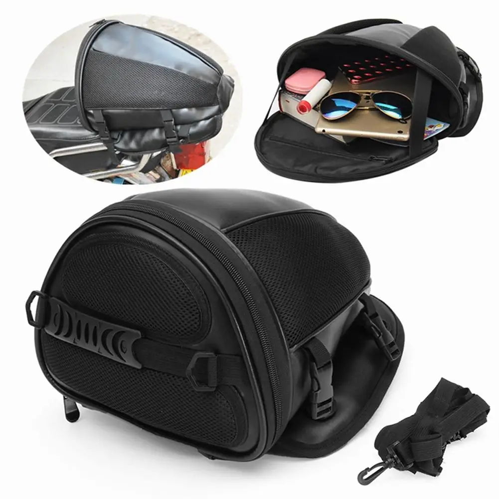 Rainproof Motorcycle Ride Big Capacity Tail Box Tank Travel Saddle Bag Gear Case