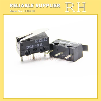

20PCS/lot Mouse micro switch D2F-01L 1.47N Gold contact