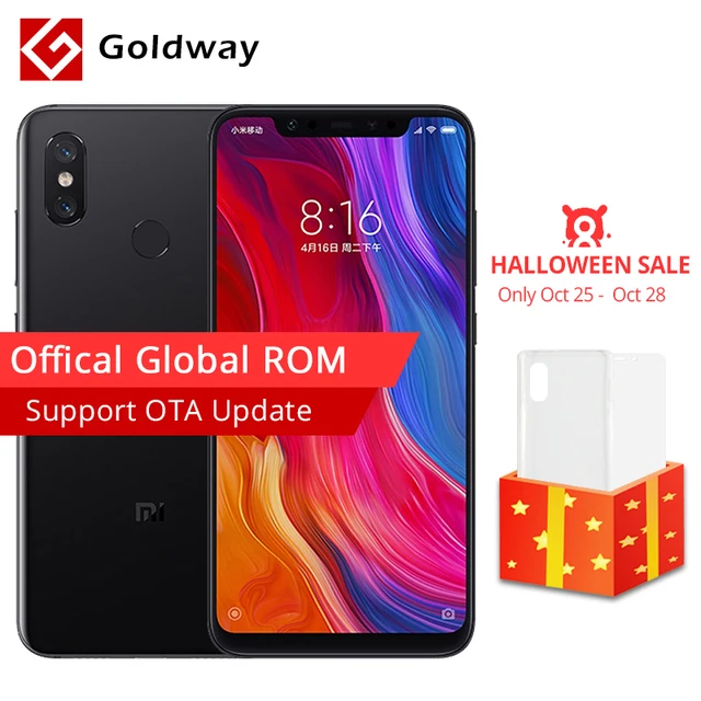 Original Xiaomi Mi 8 Mi8 Mobile Phone 6GB RAM 64GB ROM Snapdragon 845 Octa Core 6.21" 18.7:9 Full Screen 20MP Front Camera NFC