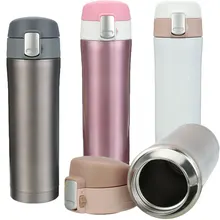 Venta caliente 350 ml/500 ml Taza de Té Oficina Taza de Café Taza de Agua de Viaje Botella de Aislamiento de Acero Inoxidable Taza Mantener caliente Y Refrigeración 4 Color