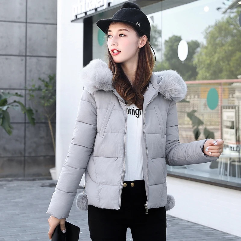 2019 New Arrival Winter Jacket Women Hooded Cotton Padded Short Female Coat Women Parka Solid Ladies Casaco Feminina Inverno