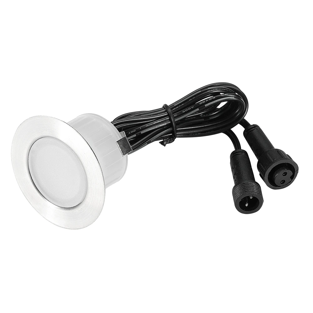 Mutável à Prova Led da Escada da Plataforma Lote Cromo 47 Milímetros Wi-fi Controlador Dimmer Temporizador 12 v Terraço Rgb d' Água Ferroviária Soffit Luzes Passo 10 Pçs - 8 Cheap Lâmpadas subterrâneas