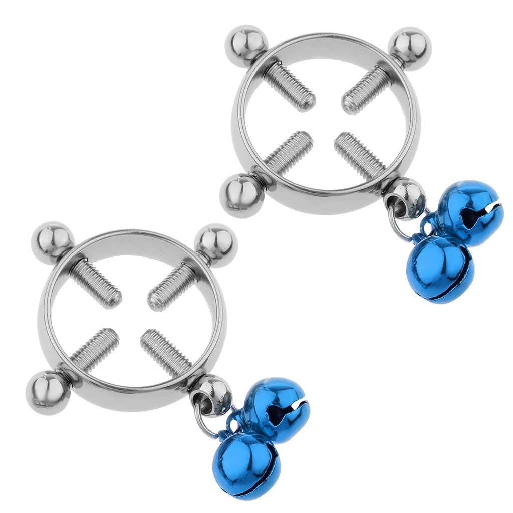 2pcs Women Cheater Fake Nipple Ring Shield Ring Screw Body Piercing Circle None Pierced