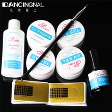 Дизайн ногтей комплект ультафиолетовый гель-праймер Builder Топ средство для снятия основы плюс кисточки формы база маникюр наборы инструментов Высокое качество Новы