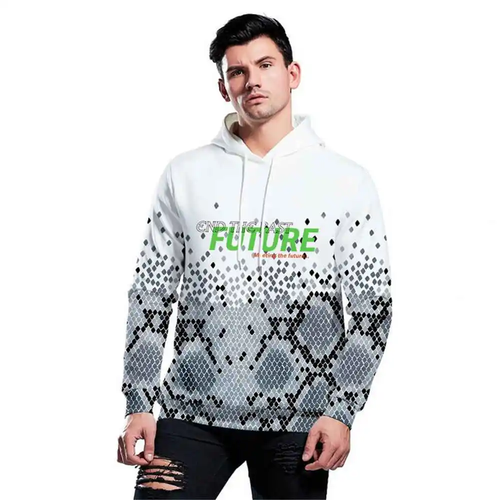 3D Honeycomb Geometric Pattern Hoodie Sweatshirt Europe and America Style Sweatshirt Sportswear High Quality NEW
