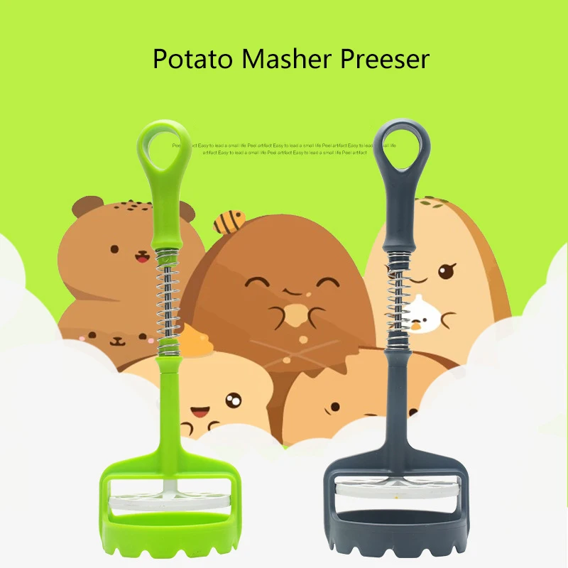 Универсальный картофельный пресс Masher Весна Push Тип фрукты овощи Smasher картофеля авокадо цветная капуста кухонный пресс для приготовления пюре поставки