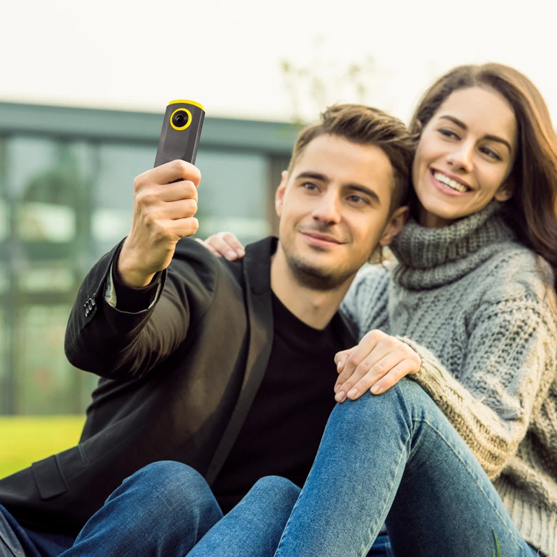 DETU Twin 360 Degree Video Camera 3K HD 360 VR Fisheye Lens Panoramic Camera WiFi Sports Action Video Camera for Android & iOS DETU Twin 360 Degree Video Camera 3K HD 360 VR Fisheye Lens Panoramic Camera WiFi Sports Action Video Camera for Android & iOS