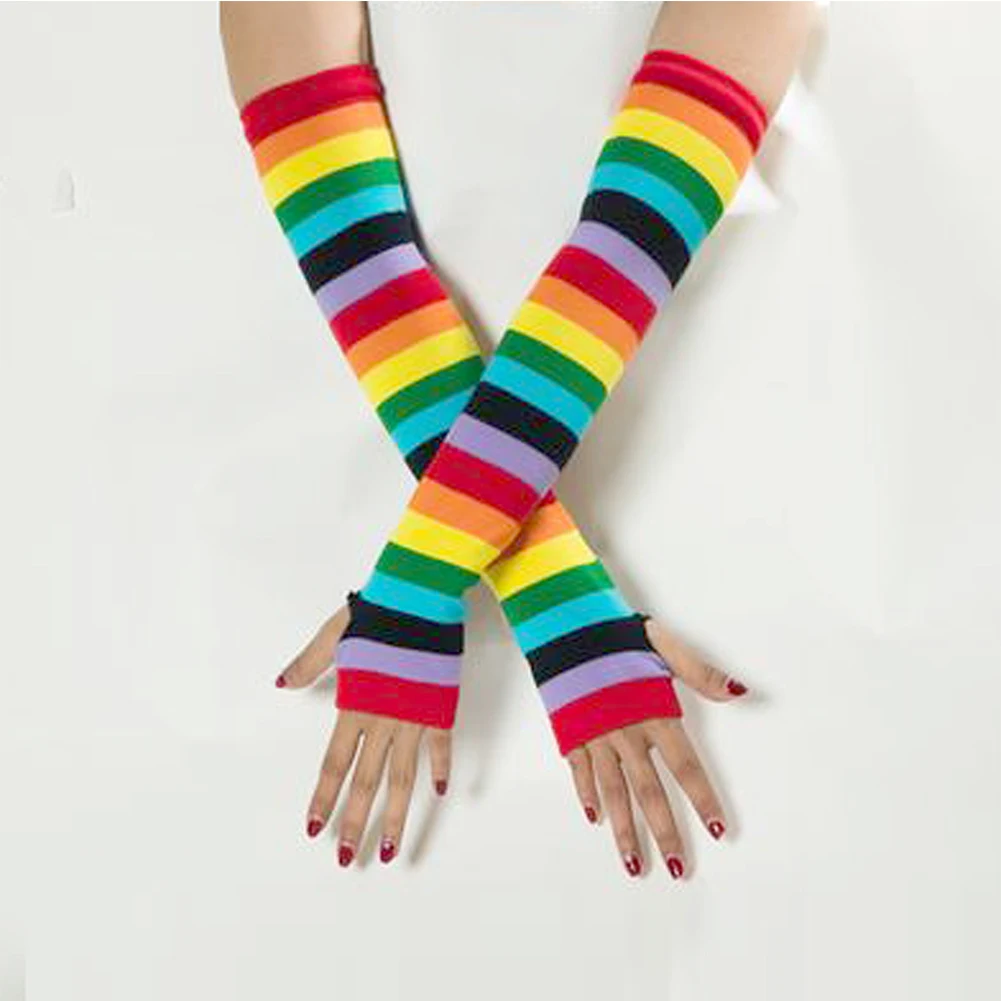 Damen Armstulpen Sommer Fingerlos Handschuh Eis Seide Armschützer Sonnenschutz