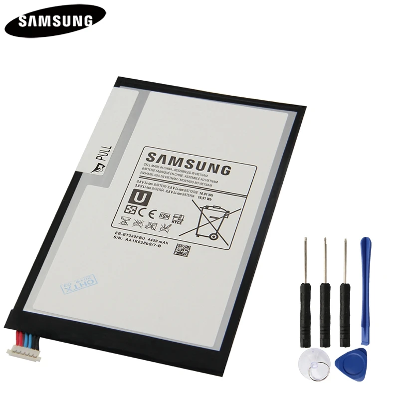 Планшет Батарея EB-BT330FBU EB-BT330FBE EB-BT330FBC для samsung GALAXY Tab4 SM-T330 T331 подлинные батареи 4450 мАч