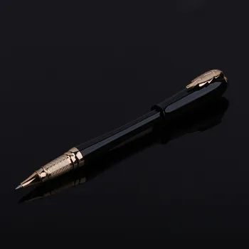 

PICASSO 986 EXECUTIVE BLACK AND GOLDEN ROLLER BALL PEN LEAF FREE SHIPPING