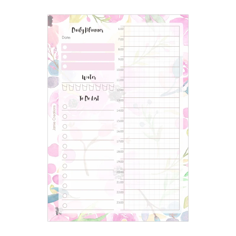 MyPretties Fantasy Daily Planner Refill Papers 40 Sheets A5 A6