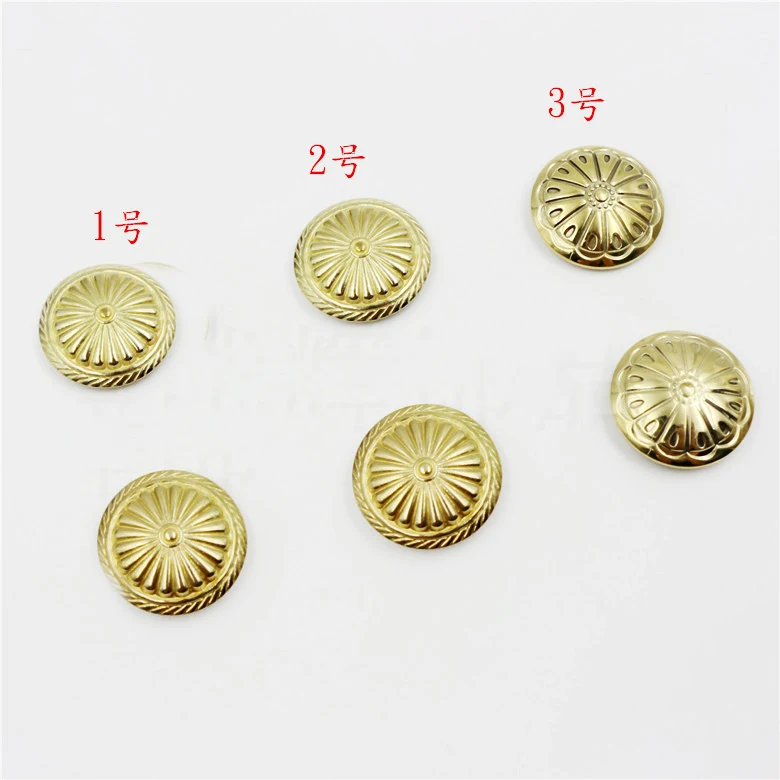 Solid Brass Leather Craft Skull Rivet Screw Decor Hardware Accessories