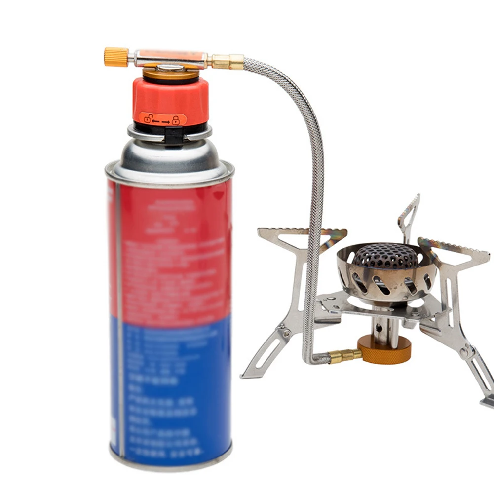 

Lightweight Conversion Outdoor Camping Gas Tank Adapter Furnace Cooker Stove Connector Flat Split Type Useful Picnic Bur.ner