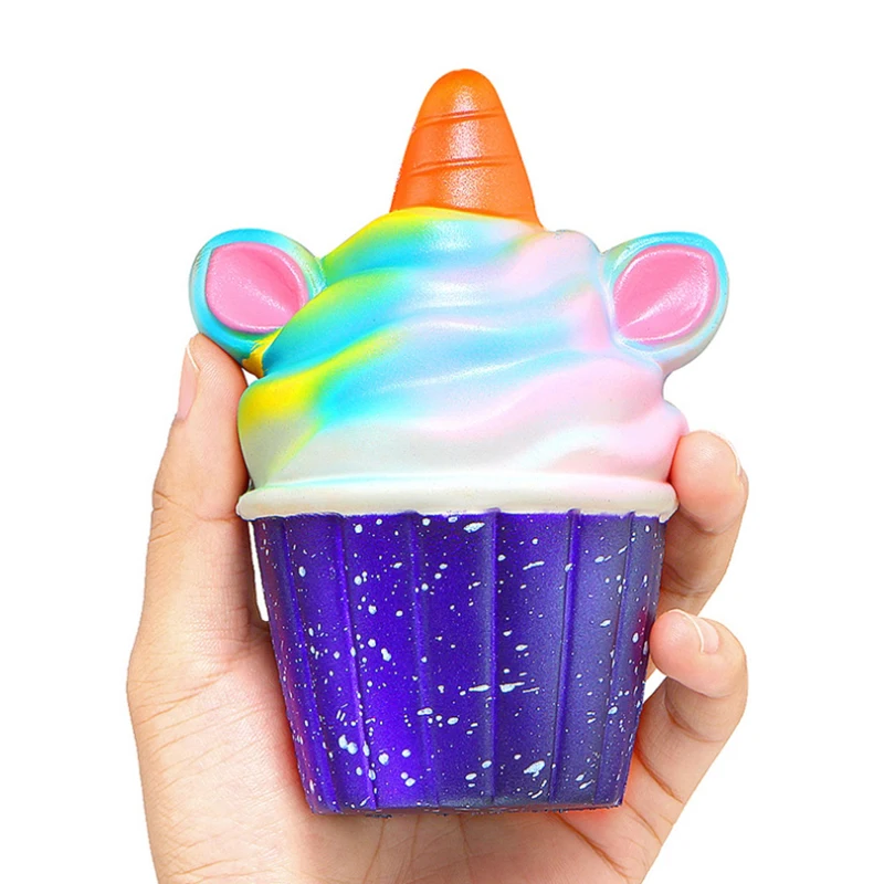 Jumbo Galaxy Красочные Единорог Мороженое Мягкий медленно поднимающийся мягкий