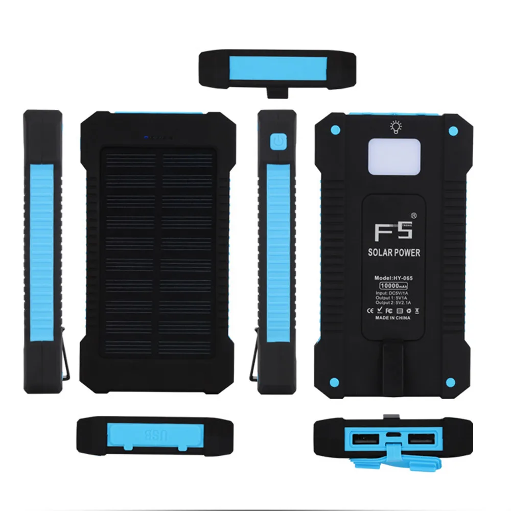 Светодиодный внешний аккумулятор с двумя портами usb на солнечной батарее, чехол, зарядное устройство, комплекты DIY, коробка для samsung S8, Xiaomi, JAP11, Прямая поставка