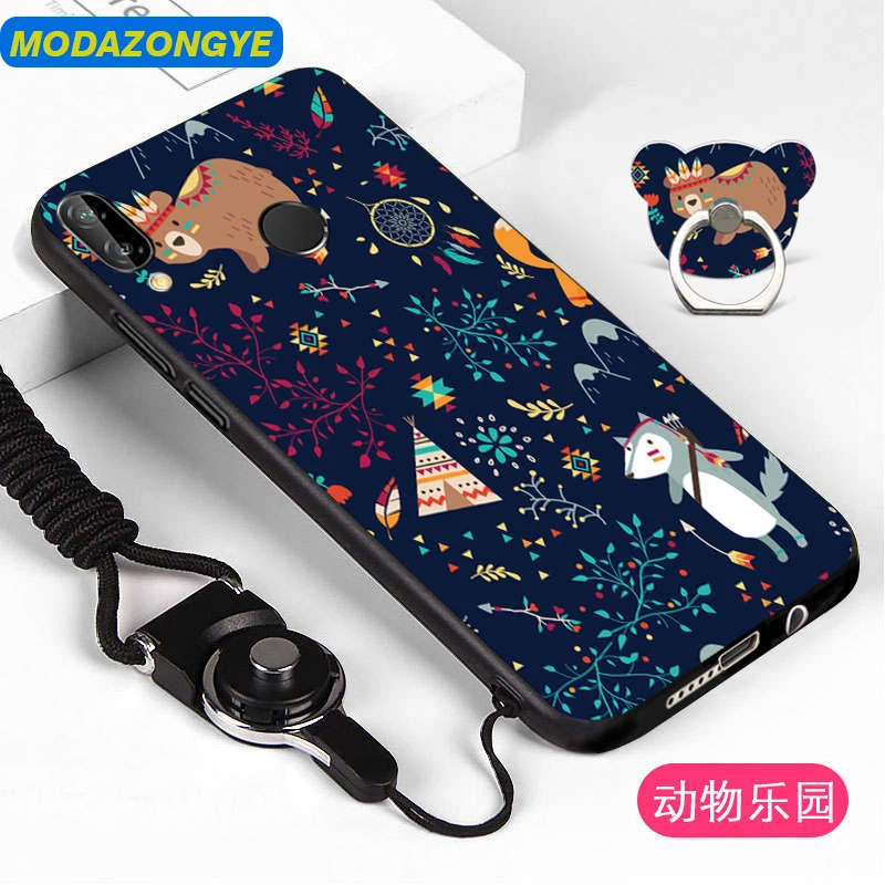

Soft Tpu Case Huawei P Smart Plus 6.3" Case Silicone Cartoon Phone Case Huawei P Smart Plus Psmart Plus + IN-LX1 Back Covers 360