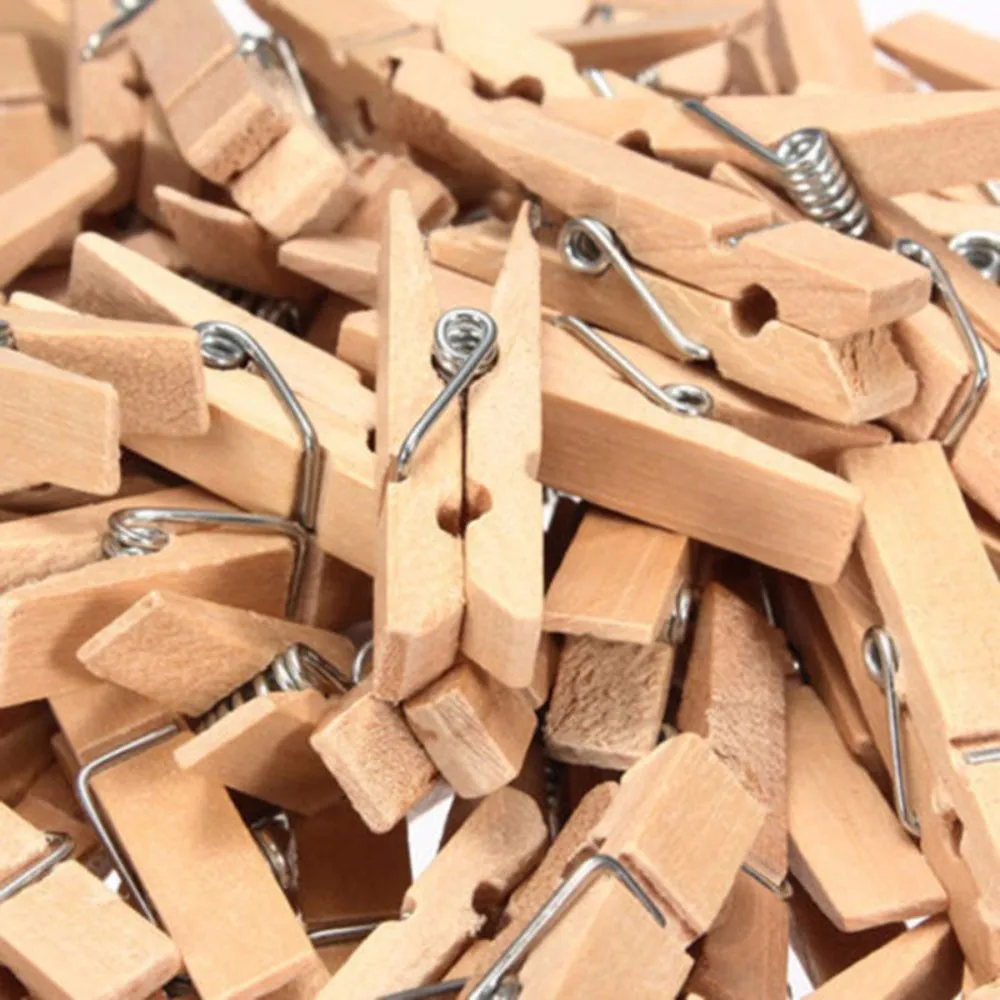 100-x-Mini-WOOD-35mm-Wooden-Photo-Paper-Peg-Clothespin-Clothes-Pin-Craft-Clip (1)