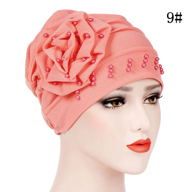 Pearls Beaded Hair Loss Head Wrap Floral Cotton Women Beanie Muslim Turban Cancer Chemo Cap Womens Hijab Turban 10pcs/lot Pearls Beaded Hair Loss Head Wrap Floral Cotton Women Beanie Muslim Turban Cancer Chemo Cap Womens Hijab Turban 10pcs/lot