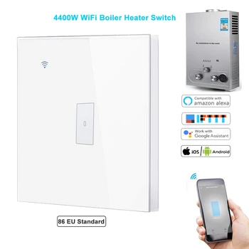 

WiFi Boiler Switch 4400W 16A Smart Water Heater Switch wireless timer Controller Voice Control Google Alexa iFTTT App Smart Life