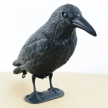 

Plastic Simulated Crow Decoy Garden Bird Scarer Mice Pest Control Deterrent Hot Sale