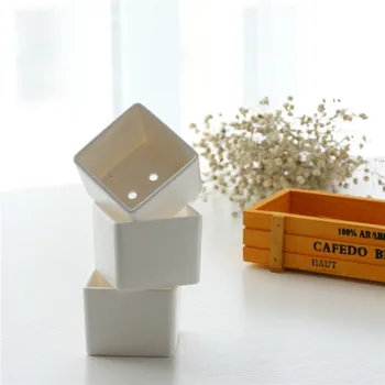 

5.5*4.2cm Plastic Succulent Plant Fleshy Flower Pot Square Box Decorative Container Garden Supplies